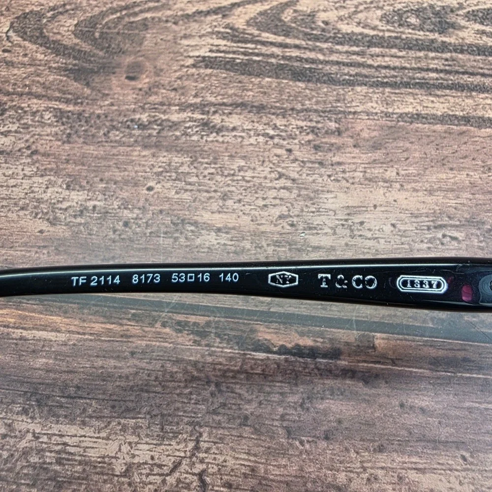 Tiffany & Co TF 2114 8173 Plum Black Cat Eye Eyeglasses Frames Italy 53-16-140